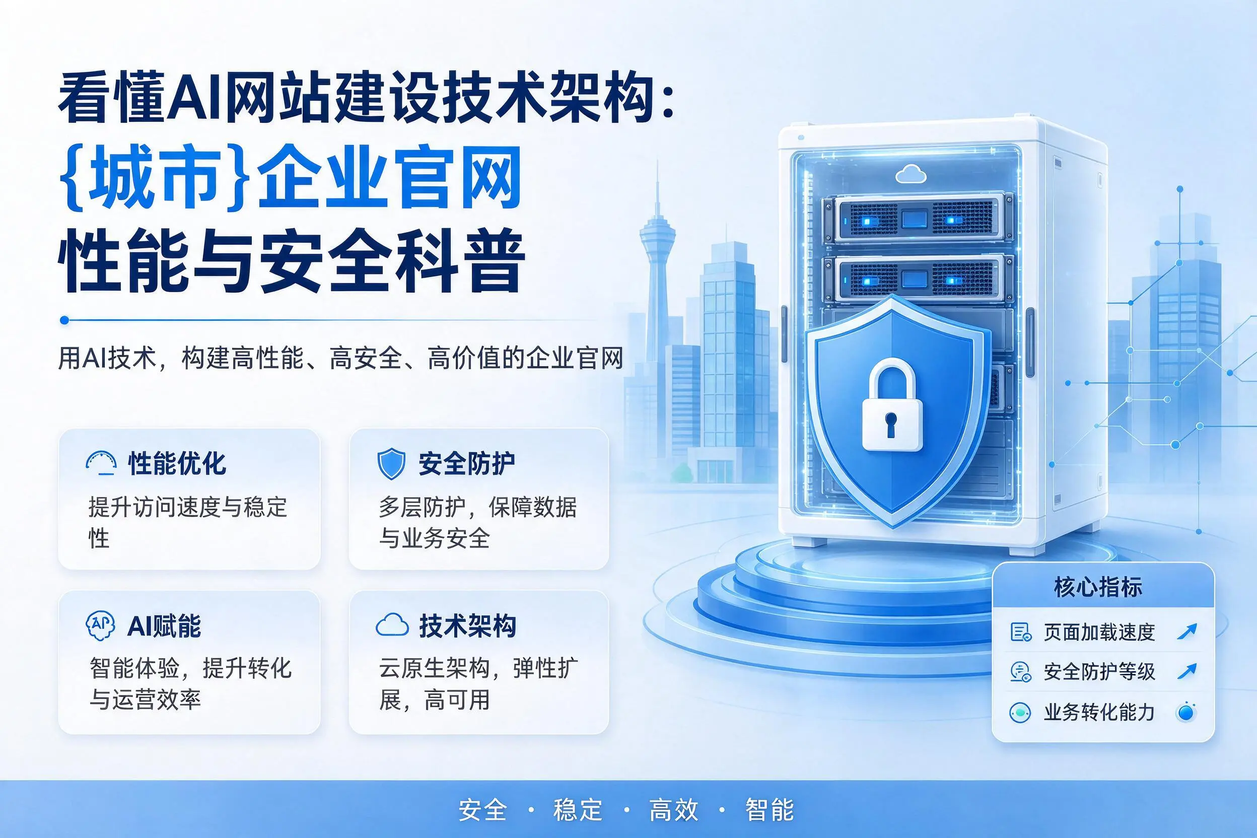 看懂AI网站建设技术架构:五指山企业官网性能与安全科普