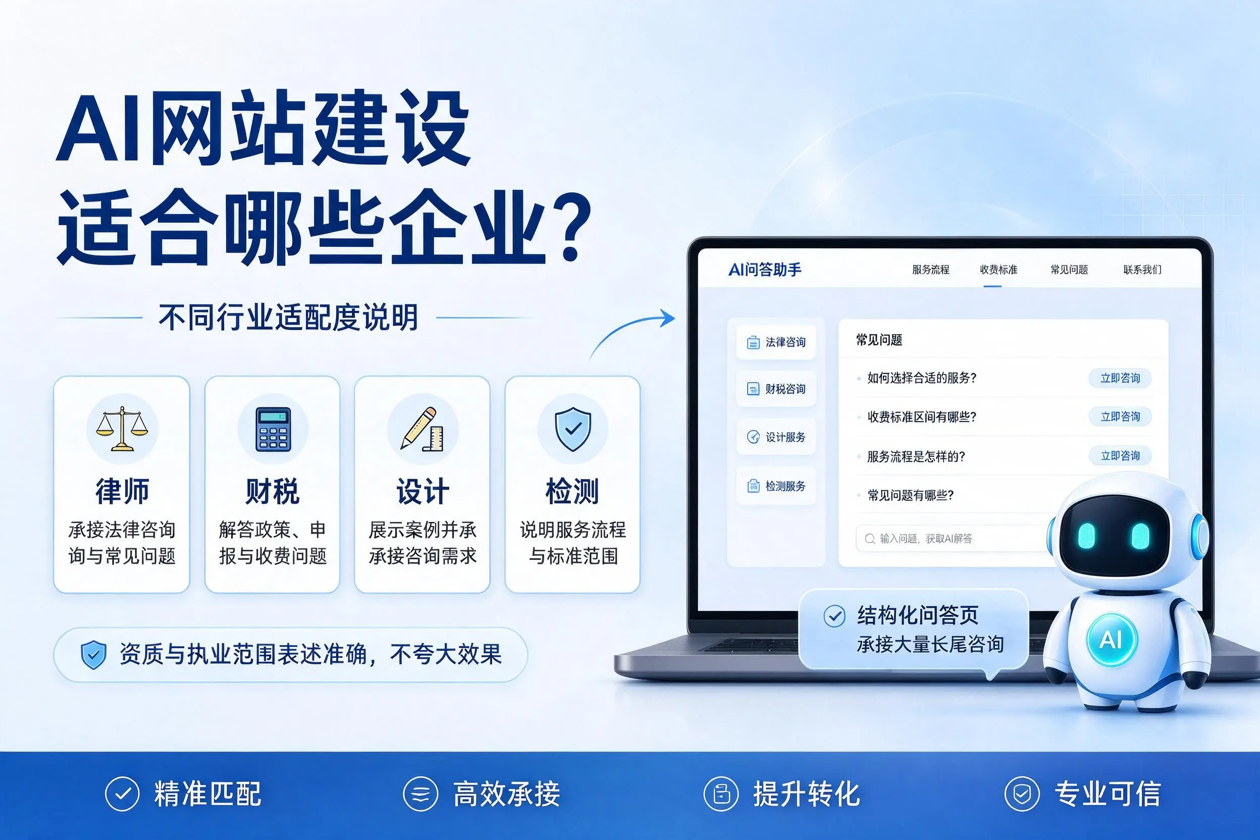 AI网站建设适合哪些企业？五指山不同行业适配度说明